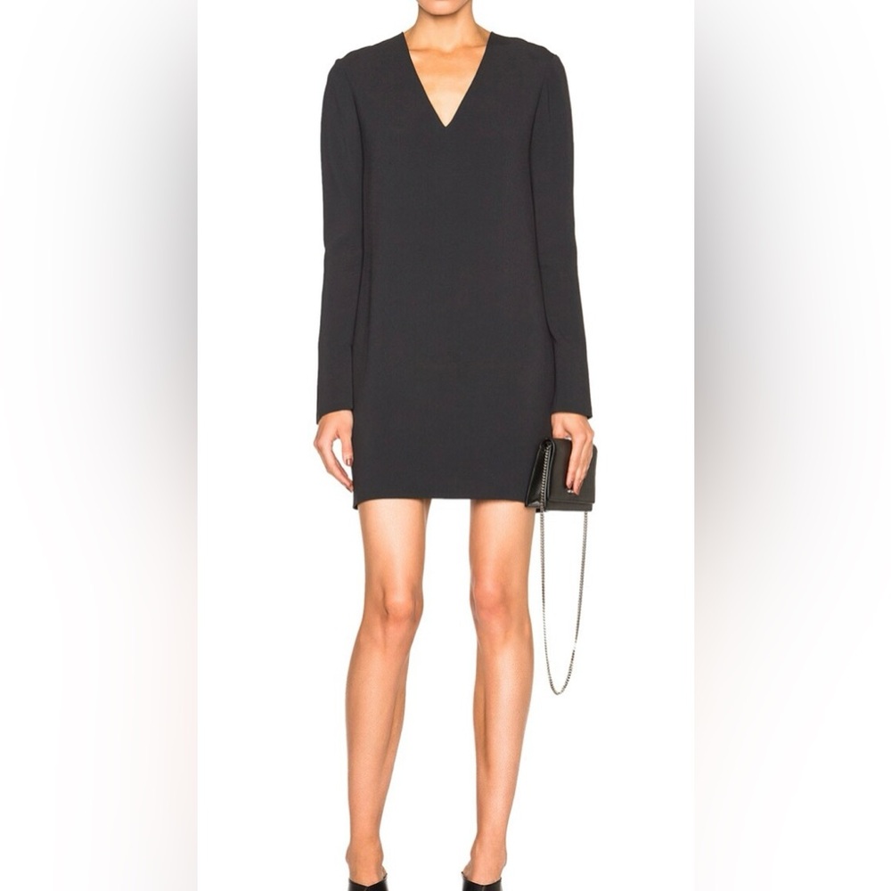 Helmut Lang Classic Black Long Sleeve Dress